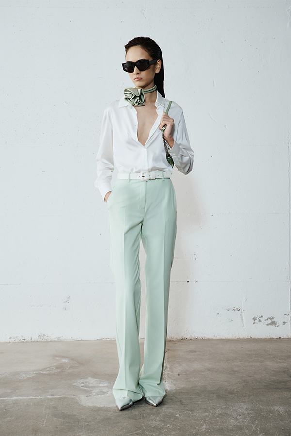 Pantalone Sartoriale Menta Intrend